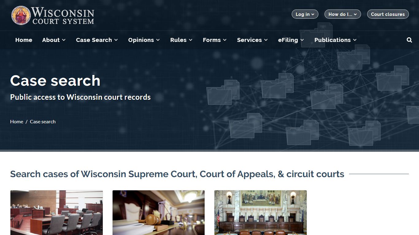 Wisconsin Court System - Case search